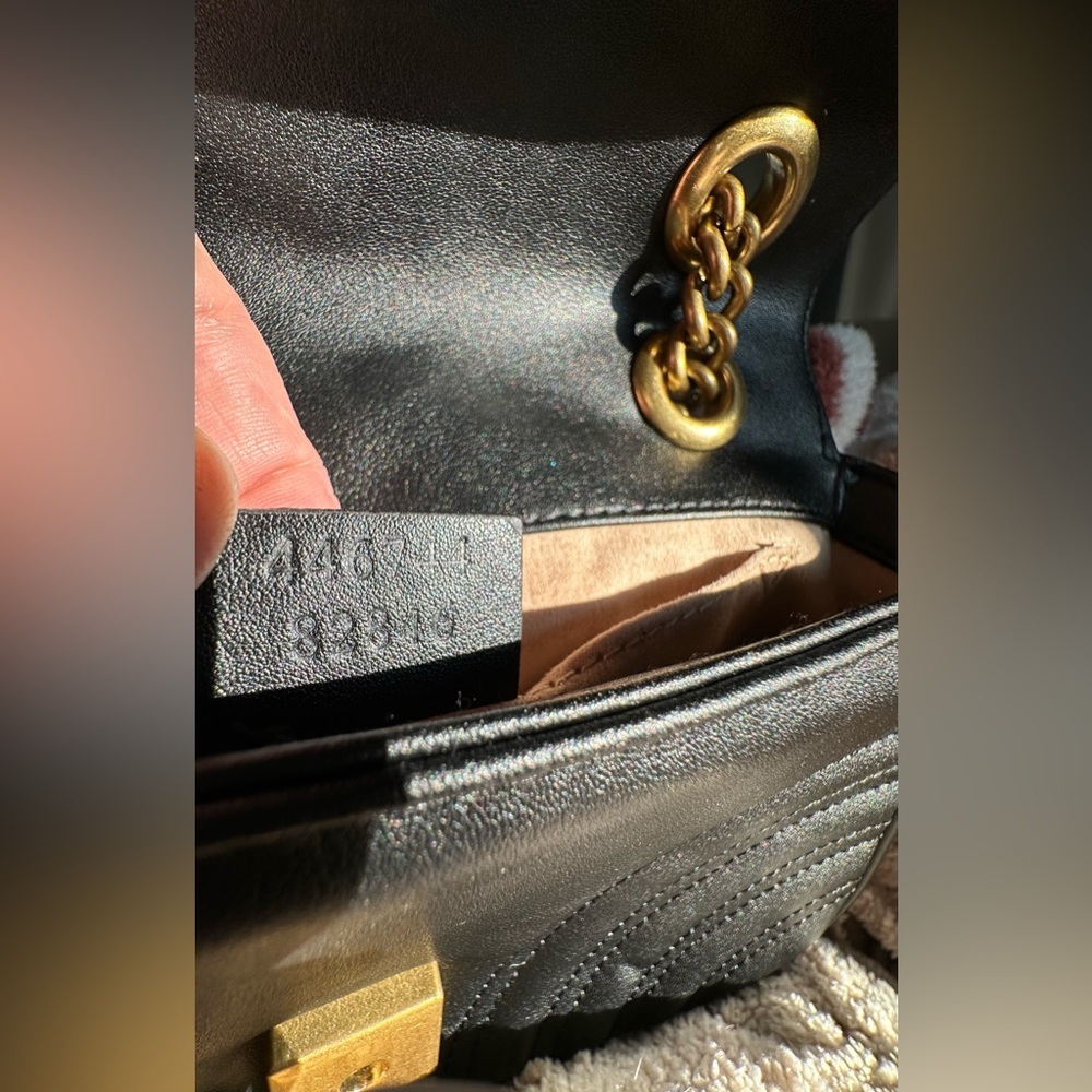 🎸GUCCI🎸🔥NWOT🔥Authentic Marmont Mini Matelassé Shoulder Bag - Picture 13 of 16